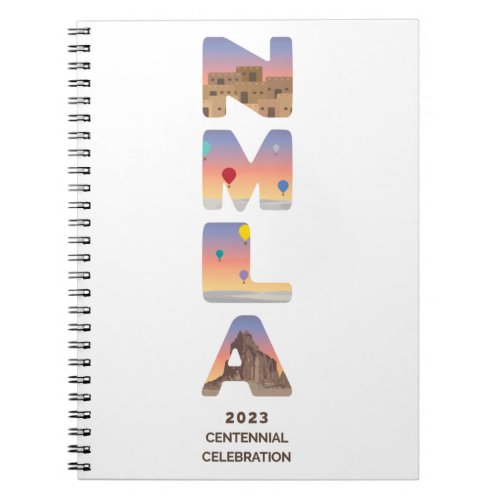 NMLA centennial logo notebook