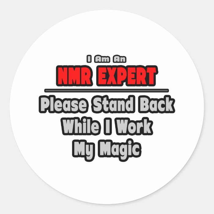 NMR ExpertStand BackWork My Magic Sticker