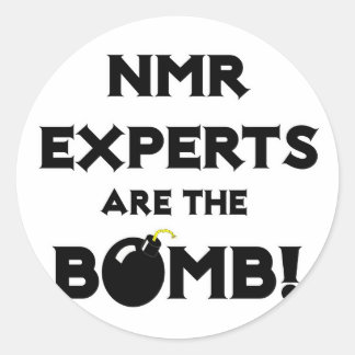 NMR Experts Are The Bomb! Classic Round Sticker