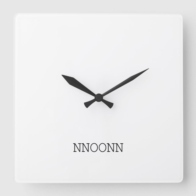 NNOONN SIMPLE LOGO WALL CLOCK (Front)