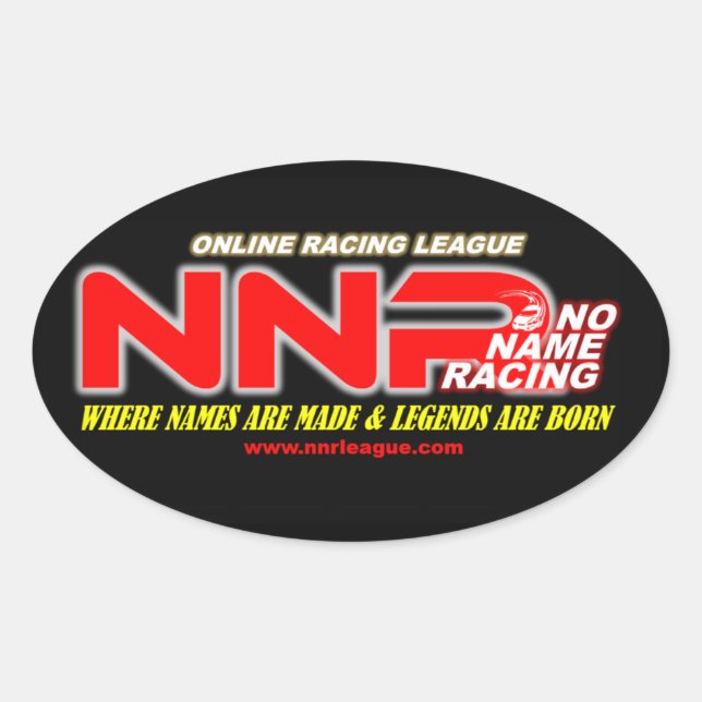 NNR oval league logo Sticker (Front)
