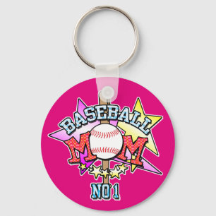 No1 Baseball Mom Key Ring
