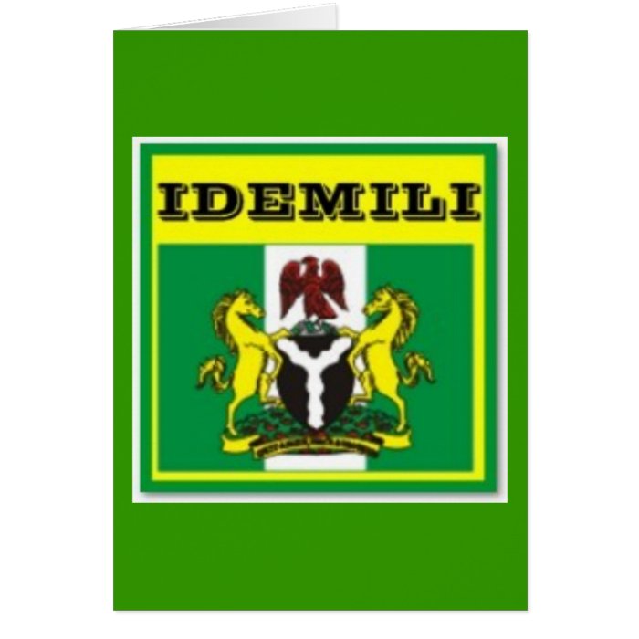 No1 Idemili,  Nigeria T Shirt And Etc Card