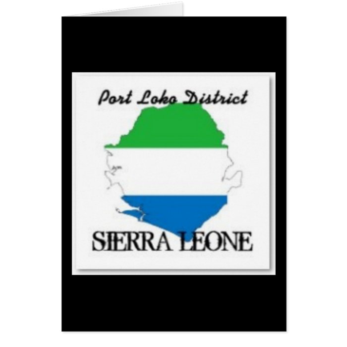 NO1 SIERRA LEONE  T SHIRT AND ETC CARD