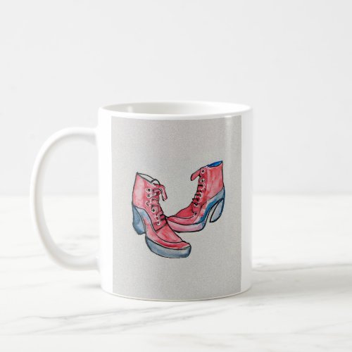 No 01 Hand Drawing Of Funny Shoes Collection Coffee Mug
