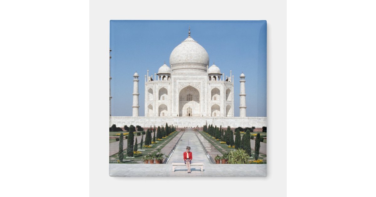 No 123 Princess Diana Taj Mahal 1992 Magnet Zazzle Com