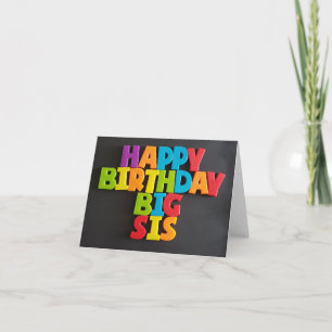 No: 183 HAPPY BIRTHDAY BIG SIS card from TFDG