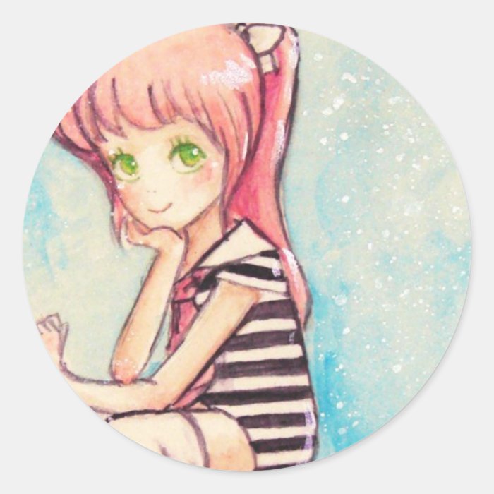 no.188 pink haired sailor for renee sticker