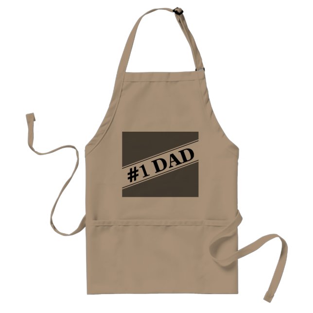 No 1 Dad BBQ Apron for adult (Front)