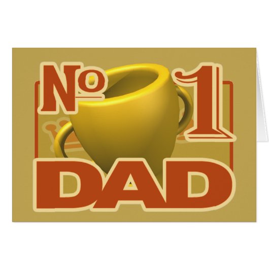 No. 1 Dad card (Front Horizontal)