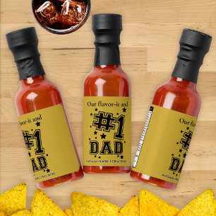 No.#1 Dad Flavor-it Black/Gold Hot Sauces