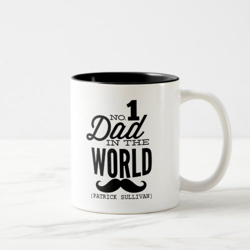 No1 Dad in the World Mustache Mug