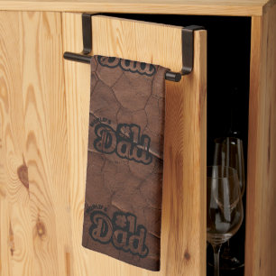 No.1 Dad-Leather Look Kitchen Towel