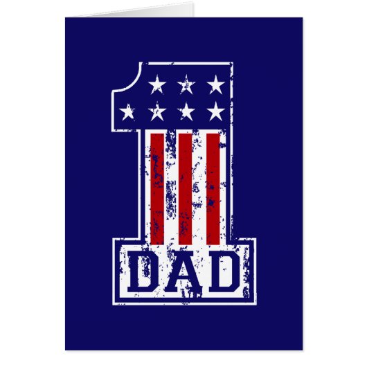 No. 1 Dad USA Cards (Front)
