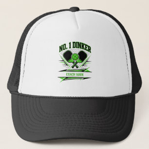 No 1 Dinker Pickleball Coach Custom Trucker Hat
