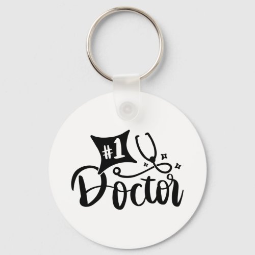 No 1 Doctor  Keychain