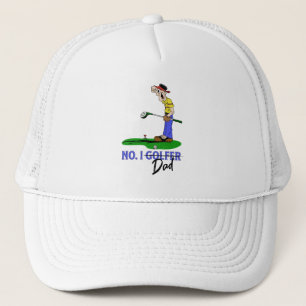 No. 1 Golfer Dad Trucker Hat