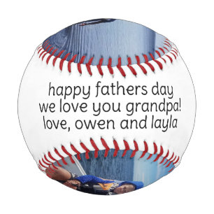 No 1 Grandpa Personalized Photo Baseball