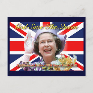 No.1 HM Queen Elizabeth Diamond Jubilee Postcard