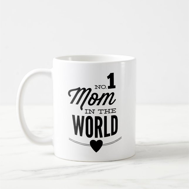 No 1 Mom In The World Coffee Mug (Left)