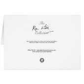 No.1 The Ron McGill Collection Cards (Back Horizontal)