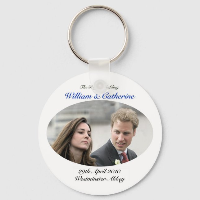 No.1 The Royal Wedding William & Catherine Keychain (Front)