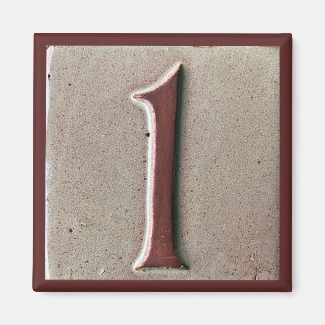 No 1 Tile Magnet (Front)