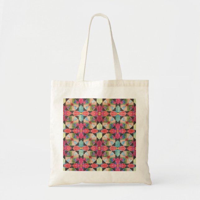 No. 2 Geometric Pattern Design (Team Mosaic) Tote Bag (Front)