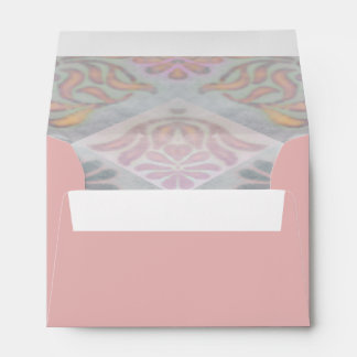 No. 2 Kaleidoscope of Blurred Floral Stencil Envel Envelope