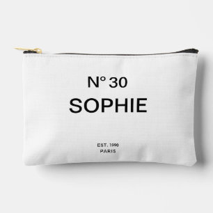 No 30 French Chic 30th Birthday Party Accessory Pouch