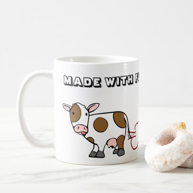 NO 3-NOP FOR COWS by RoseWrites Mug (With Donut)