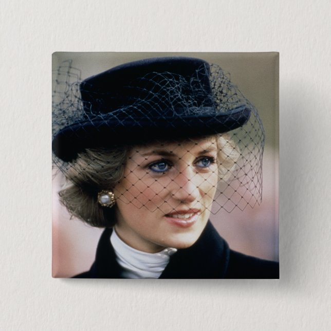 No.44 Princess Diana France 1988 Button (Front)
