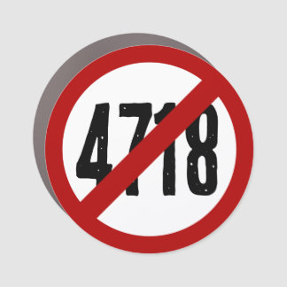 NO 4718 CAR MAGNET