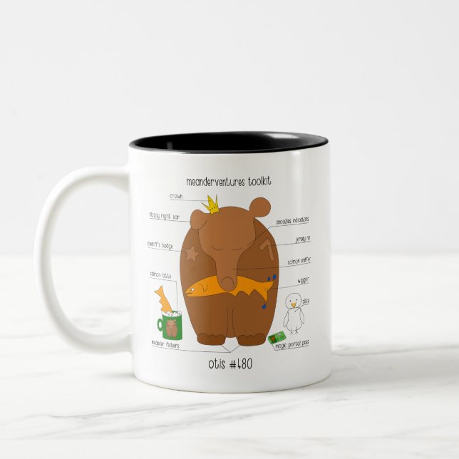 No. 480 Otis Meanderventures  Two-Tone Coffee Mug (Left)
