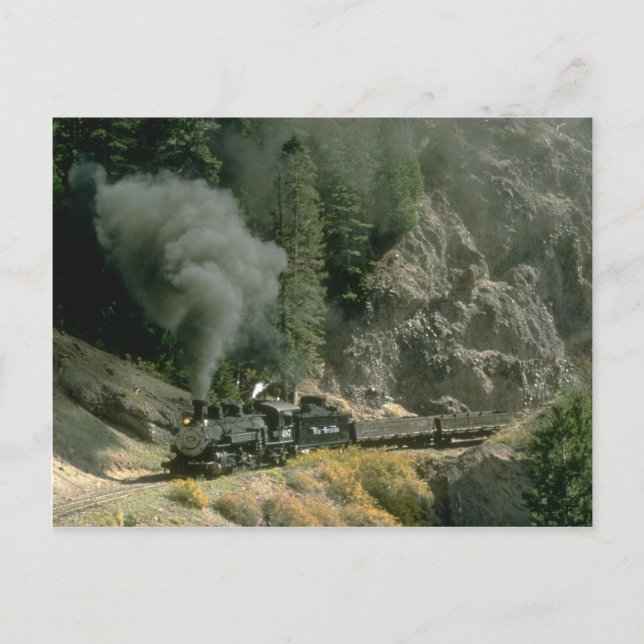 No. 497 rounds Phantom Curve, C&TSRR Postcard (Front)