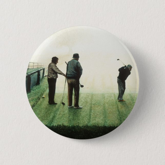 No.4 'Autumn morning' by Ron McGill Pinback Button (Front)