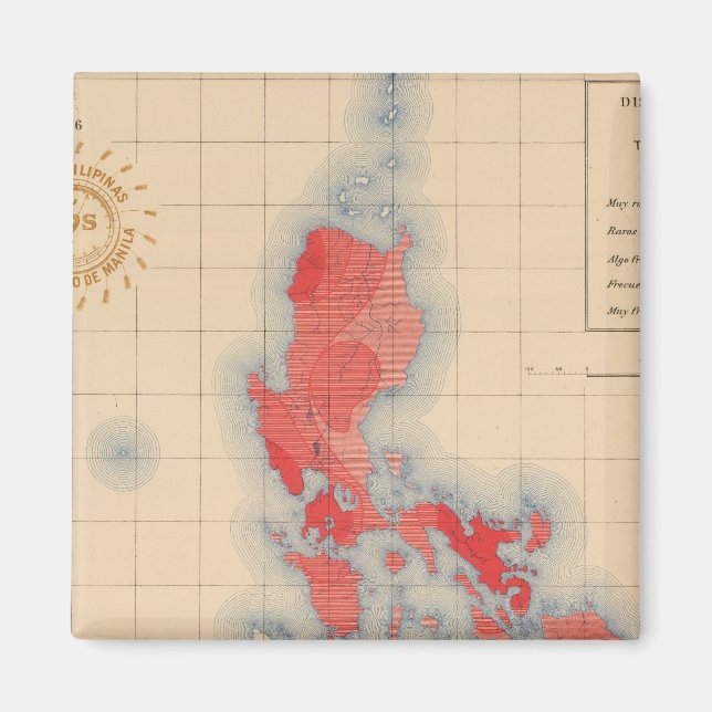 No 6 Distribution Temblores Signs Magnet (Front)