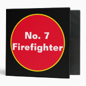 No. 7 Firefighter 3 Ring Binder (Front/Inside)
