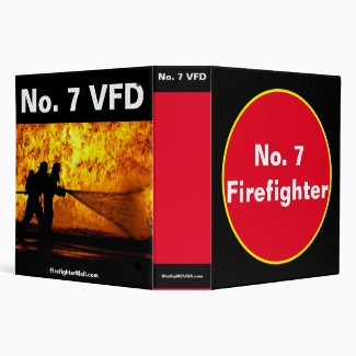 No. 7 Firefighter 3 Ring Binder