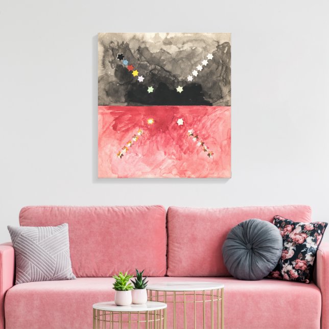 No. A (Atom Series) | Hilma af Klint | Canvas Print (Insitu(LivingRoom))