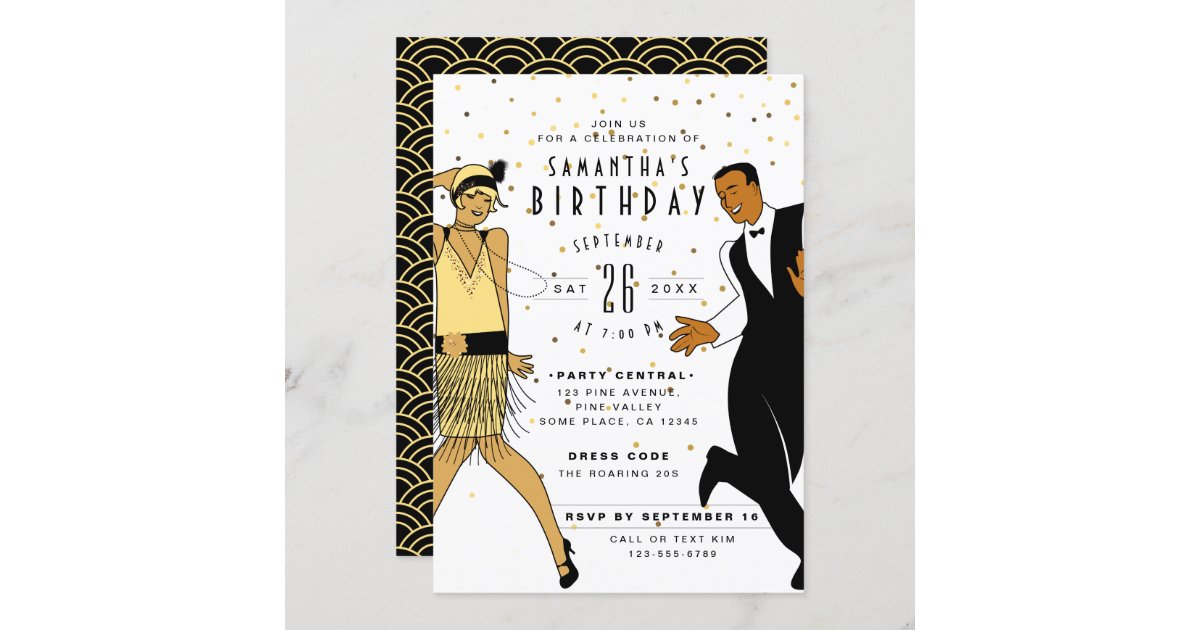 Great Gatsby Themed Birthday Party, Roaring 20's