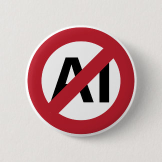 No AI allowed Button