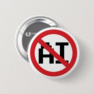 No AI Artificial Intelligence - Resist AI Button