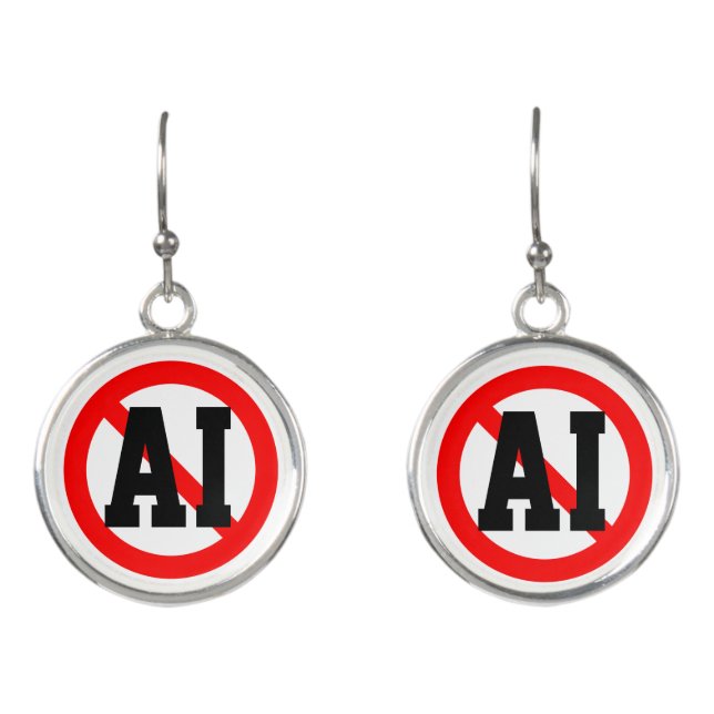 No AI Earrings (Front)