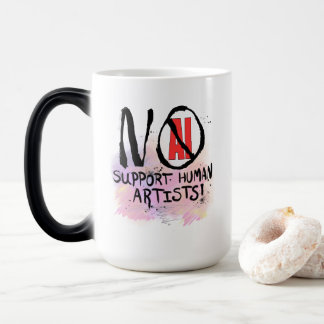 NO Ai! Support human artist! Color Morph Mug