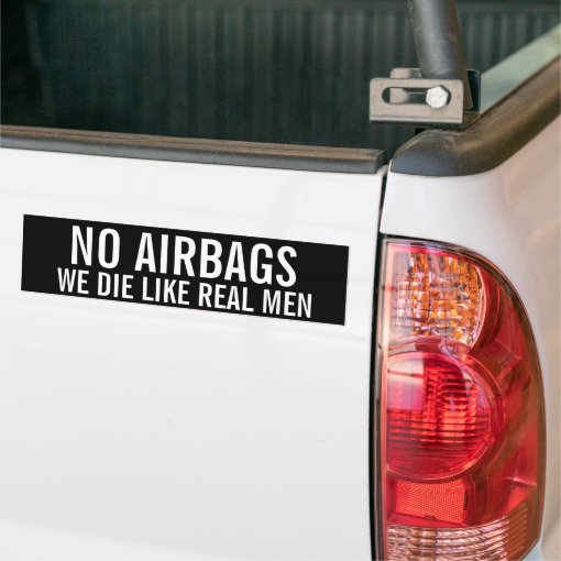 No Airbags bumper sticker Zazzle