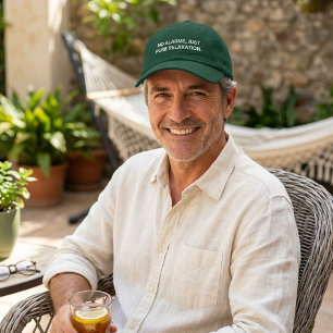 No Alarms Just Pure Relaxation Retirement Hat