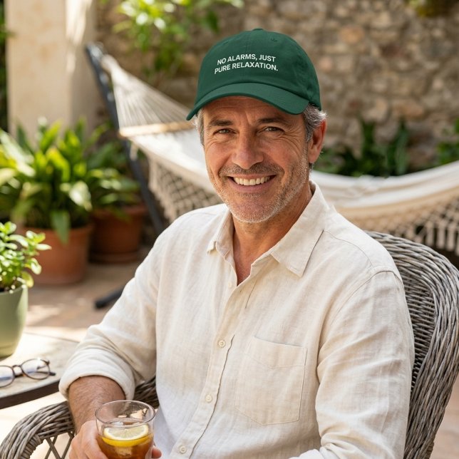 No Alarms Just Pure Relaxation Retirement Hat (Creator Uploaded)