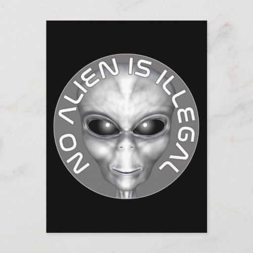 No Alien Is Illegal Postcard