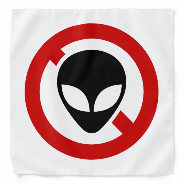 NO ALIENS BANDANA (Front)